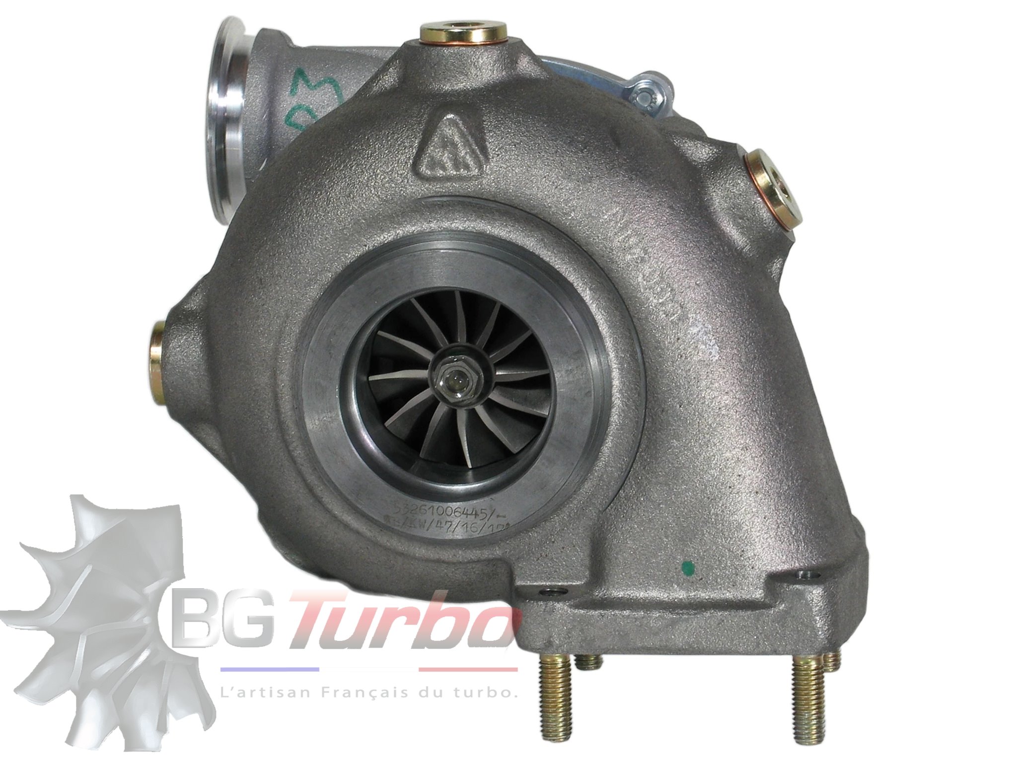TURBO BORGWARNER K26 RECONDITIONNÉ EN FRANCE - VOLVO PENTA MARINE KAD43 3,6 L 258 CV - 53269707200

